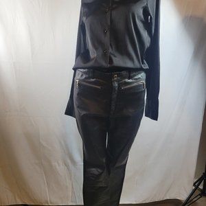 Wilson Black Leather Pants, Size 10,